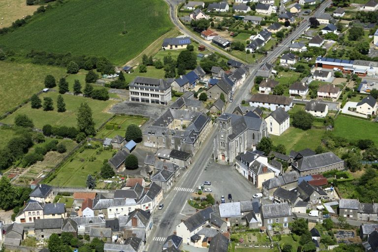 Aerial view of the campus of EIAS, La Maison de Perrine